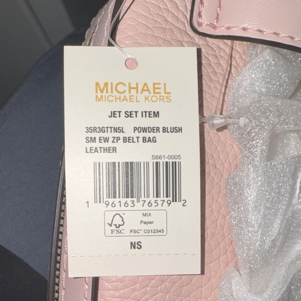 Michael Kors Light Pink Belt Bag with Gold Accents - Picture 2 of 5